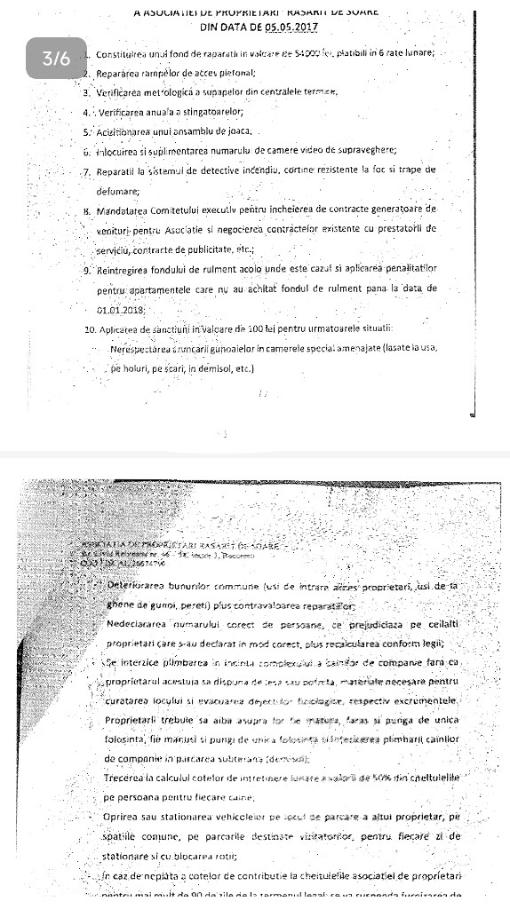 Hotărâre Adunare Generală 05.05.2017 – Asociația de Proprietari Răsărit de Soare